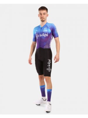 Cyklistická kombinéza s krátkým rukávem KILPI AURORA-M YM0367KI MODRÁ